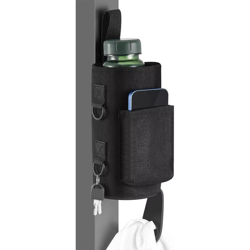 Magnetic Gym Water Bottle Sling Bag - Non-Slip Portable Carrier for Gym Accessories
